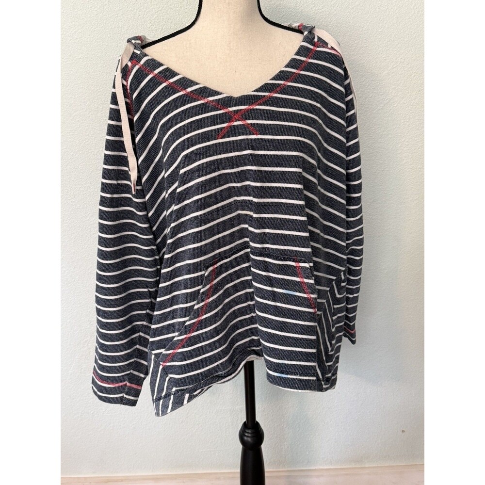 3XL Columbia Sportswear women's Tropic Haven stripe pocket, drawcord hood